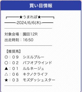 うまれぼの無料予想20240606