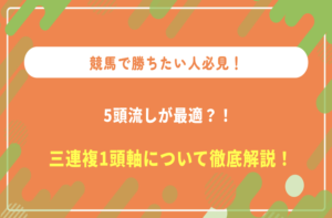 3連複 1頭軸 5頭流し