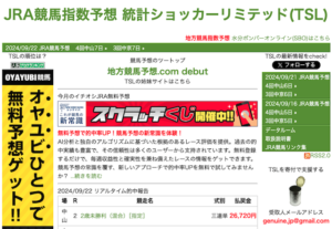 よく当たる競馬指数 統計ショッカーリミテッド