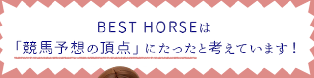 BESTHORSEの特徴2　[競馬予想の頂点と言えるサイト!?]