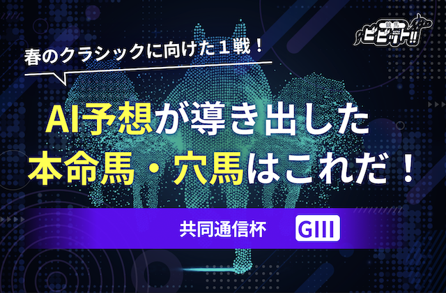 共同通信杯のAI予想　サムネイル