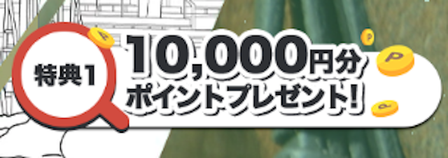 アールサンニーの特徴①1万円分のポイントが貰える