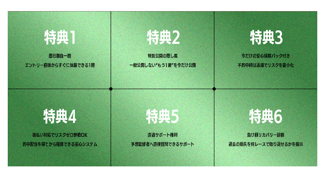 リスタートの特徴③特典が豊富！