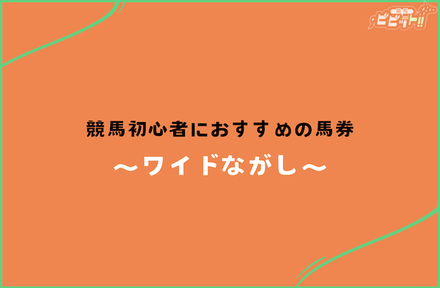 競馬 初心者におすすめの買い方 ワイドながし