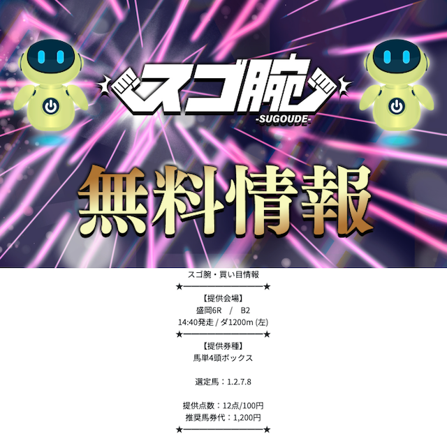 スゴ腕の無料予想20251110