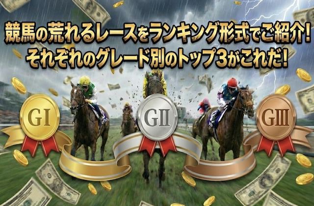 競馬 荒れるレースランキング グレード別のランキング