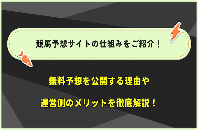 競馬予想サイト　仕組みのサムネイル