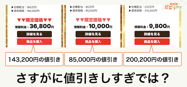 モギトルの有料予想のプラン値引きについて