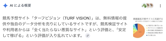 ターフビジョンという競馬予想サイトの評判
