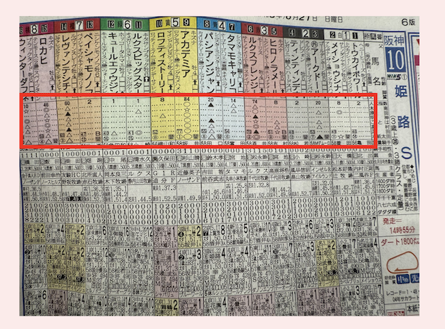 日刊スポーツの記者の予想印