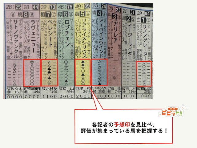 スポニチ予想手順−2